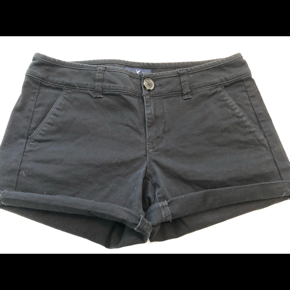American Eagle black size 0 midi shorts